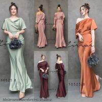 (นางแบบใส่ชุดขาย) NigHt of Remembrance EleganT FishTaiL SatiN DReSS เดรสยาว เดรสซาติน เดรสหรูหรา ดีไซน์สวยสง่า เดรสหางปลา เสื้อคอกว้างใส่แบบคอถ่วง หรือเบี่ยงซ้าย ขวาได้ ชายกระโปรงทรงหางปลา ใส่แล้วเห็นทรวดทรงหุ่นดียกให้เลยจ้า **งดรับลค.ดราม่า