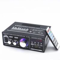 12V/ 220V Mini Audio Amplifier LCD Display HIFI Audio Stereo Power Amplifier BT FM Radio Portable Car Home 600W Remote Control