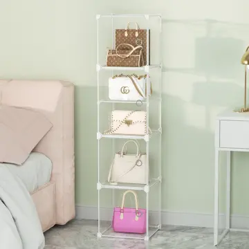Bag Storage Box Wardrobe Dust Proof Acrylic Shelving Living Room Bedroom  Place Bag Shoes Organizer Transparent Display Cabinet - AliExpress