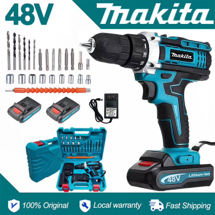 Electric Drill Set On Sale Original Hand Drill Heavy Duty Cordless Drill Impact Wireless Hammer