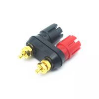 ปลั๊กกล้วยคู่ขั้วสีแดงสีดำ Connector Amplifier Terminal Binding โพสต์กล้วยปลั๊กแจ็ค