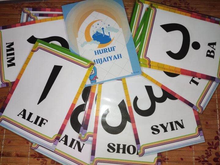 FLASHCARD KAD IMBAS HURUF HIJAIYAH A5 SAIZ | Lazada