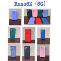 Reno6Z ตรงรุ่น✨พร้​อมส่งใน??✨เคสTPUนิ่มสีพื้นปุ่มสี For Oppo Reno6Z 5G / Reno6 Z 5G / Reno 6Z 5G / Reno 6Z