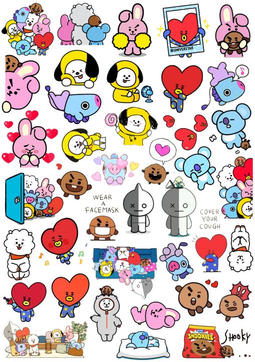 BTS X BT21 STICKERS | Lazada PH