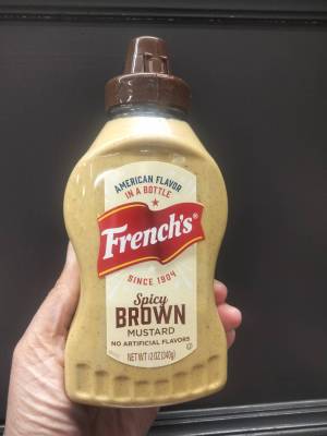 Frenchs Spicy Brown Mustard 340g. ซอสมัสตาร์ด ผสม เครื่องเทศ   340กรัม