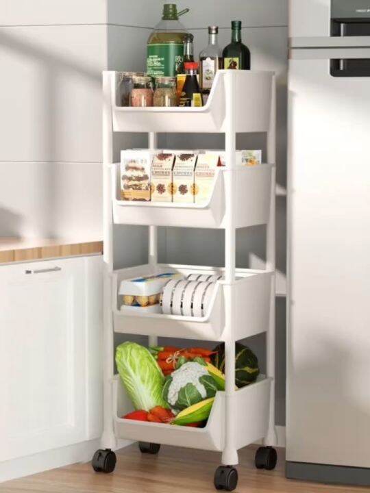 Moving Rack Kitchen Storage Shelf Home Bedroom Bathroom Organizer