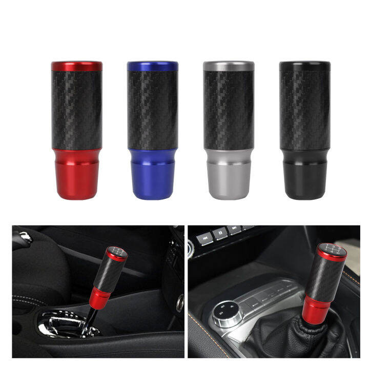 5/6 Speed Real Carbon Car Gear Shift Knob Aluminium Universal M8 M10