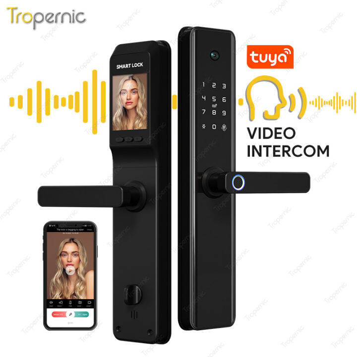 Smart Door Lock with Security Camera Fingerprint Password