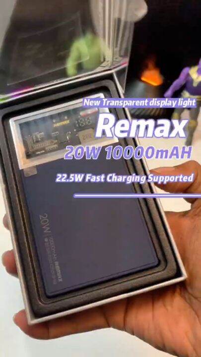 Original Remax Powerbanks 10K Type C Powerbank 20W PD 5A Fast Charging ...