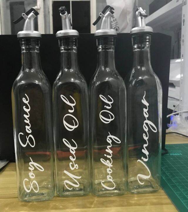 【Condiments】Personalized Label for Condiments Bottle 500ml (Vinyl