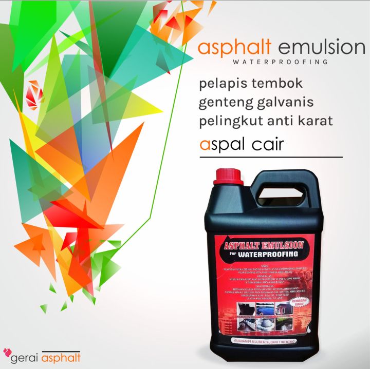 Cat Anti Bocor Aspal Cair Aspal Emulsion 5 Kg Lazada Indonesia 9056