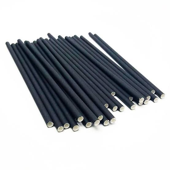 หลอดกระดาษ-หลอดดูดน้ำกระดาษ-สีดำ-6-197-มม-300-ชิ้น-พิเศษ-150-บาท-บรรจุกล่องกระดาษ-eco-friendly-100-ส่งฟรีทั่วประเทศไทย-paper-straws-solid-paper-straws-black-color-unwrapped-dia-6-mm-l-197-mm-free-deli