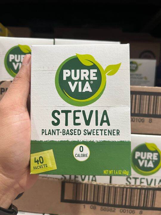 PURE VIA STEVIA PLANT BASED SWEETENER 40 PACKETS Lazada PH