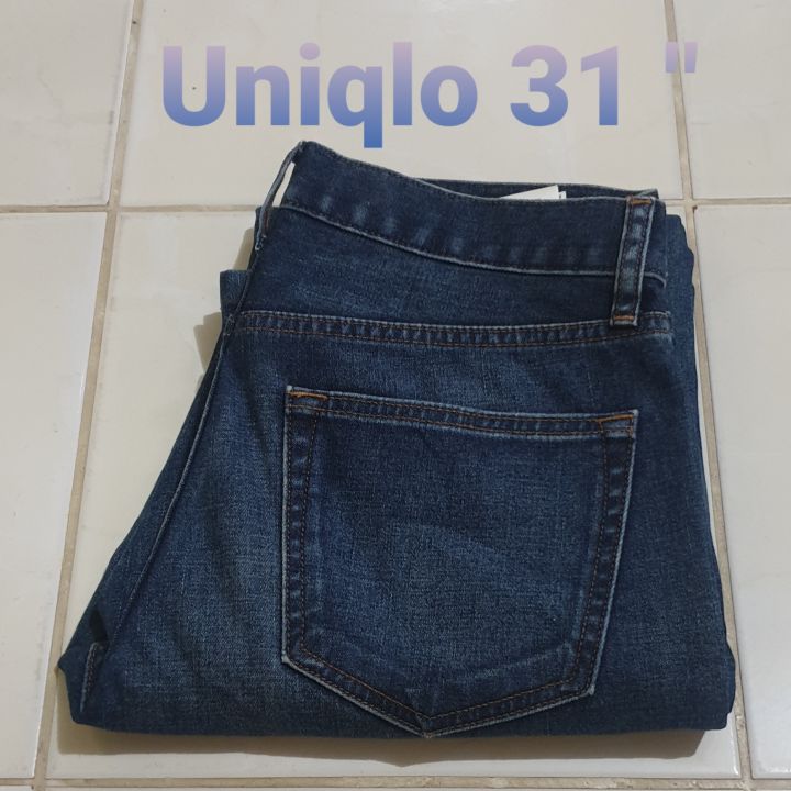 ยีนส์ยี่ห้อ-uniqlo-เอว-31-นิ้ว