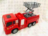 รถดับเพลิง มีลานในตัว กระเช้ายกได้ toy fire truck