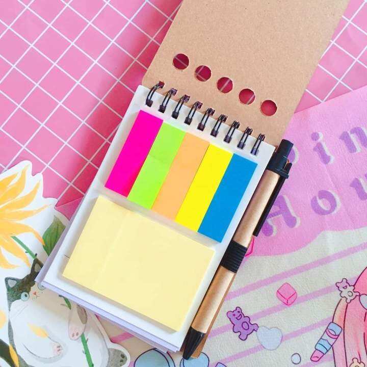 Notepad sticky notes ballpen 3in1 Set Lazada PH