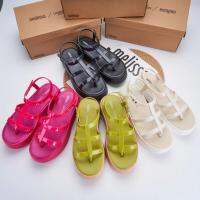 [พร้อมส่ง] ใหม่ รองเท้าแตะแพลตฟอร์ม เปิดนิ้วเท้า สไตล์โรมัน 2023 Melissa