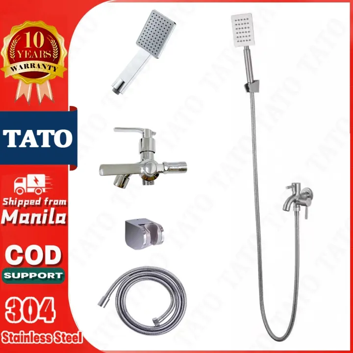 TATO 304 Stainless Steel Telephone Shower Set Shower Set with Faucet