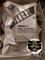 อาหารสำเร็จรูป MRE USA Menu 2 Shredded Beef in Barbecue Sauce