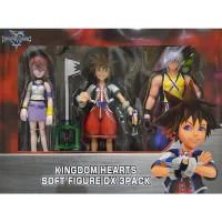 *Limited* ดิสนีย์ คิงดอมฮาตส์ Disney Kingdom Hearts Soft Figure DX 3 Pack Set by Tomy