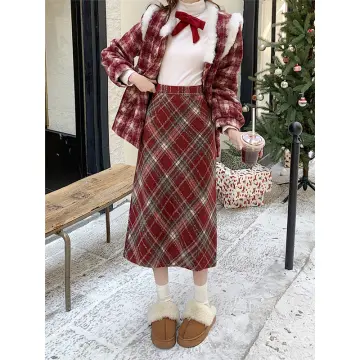 Christmas skirt womens best sale