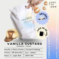 Coldbrew Concentrate - Vanilla Custard 1000 ml | กาแฟสกัดเย็นแบบเข้มข้น ดื่มได้มากกว่า 15 แก้ว | Cofandcow