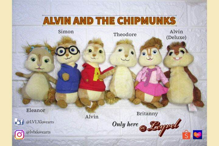 alvin and the chipmunks stuffed toys