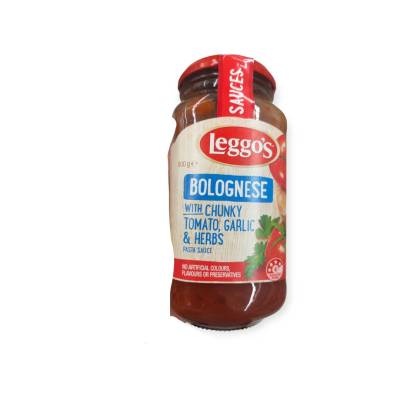 Leggos Bolognese With Chunky Tomato Garlic&amp;Herbs 500g.ซอสพาสต้ามะเขือเทศผสมกระเทียมและสมุนไพร เลกโก 500 กรัม