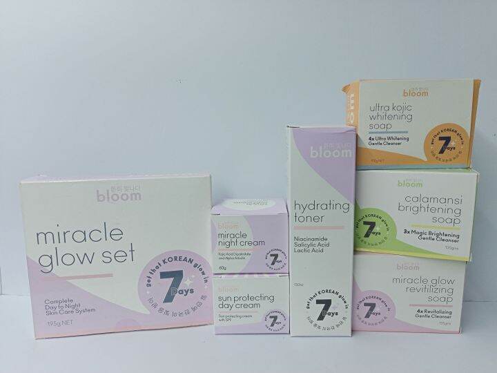 BLOOM Miracle glow range Lazada PH