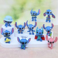 โมเดลสติส Stitch ยกเซ็ต 10 ตัว ความสูง 4-6 cm สินค้ามือ 1 ถ่ายรูปจากสินค้าจริง วัสดุ พีวีซี ?พร้อมส่งจากไทย?✈️??❤️