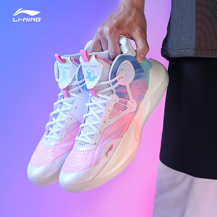 Li Ning Sonic 9TD Basketball Shoes Men's 2023 New Ice Cream Summer ...
