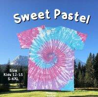 เสื้อมัดย้อม-สีSweet Pastel ผ้าcotton100% นุ่มใส่สบาย