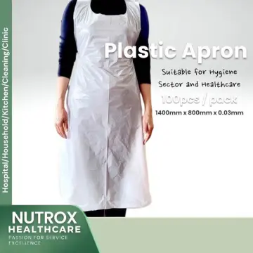 100Pcs Disposable Aprons Waterproof Oil Proof Antifouling PE Plastic Aprons  HOT