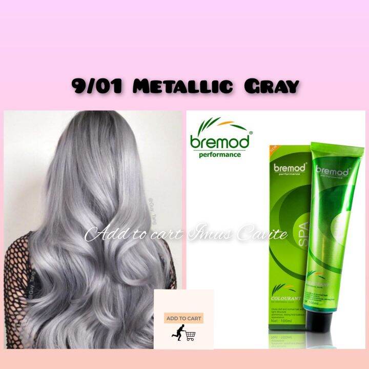 9.01 Metallic Gray Bremod Hair Color with Oxidizing Lazada PH