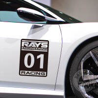 สติกเกอร์ติดประตูรถตัวเลข rays911ของตกแต่งตัวรถแบบไดนามิกสำหรับการแข่งขันสติกเกอร์ติดประตูด้านข้างฟิล์มกันรอยสะท้อนแสง