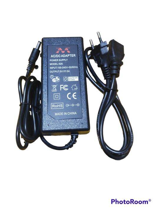 Adaptor Running Text 5V 5A High Quality Merek M Adapter 5 Ampere 5 Volt ...