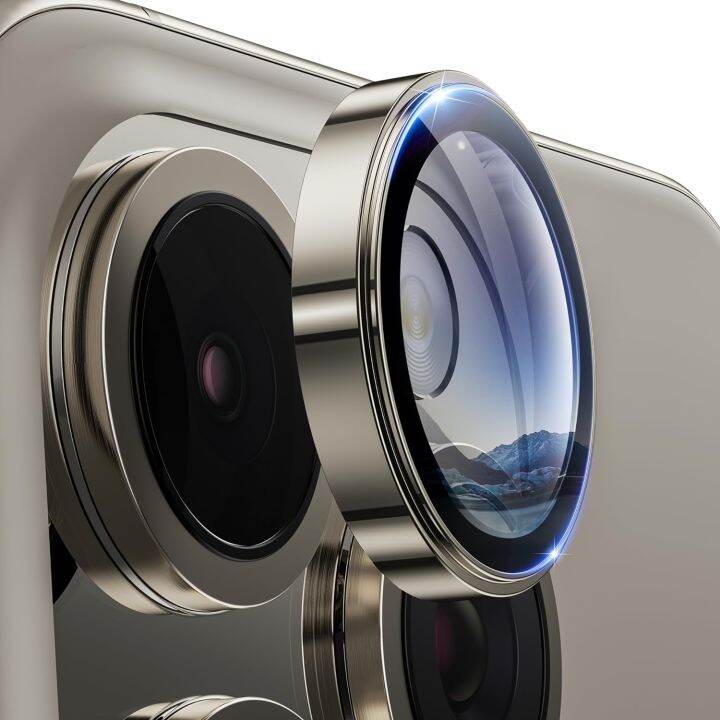 Metal Camera Lens Protector for iPhone 15 Pro Max [Keep Lens Original