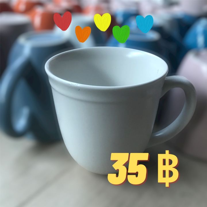 แก้ว-cup-เซรามิค-แก้วมัค-mug-แก้วกาแฟ-สีพาสเทล-แก้วมีหู-สูง-4-นิ้ว