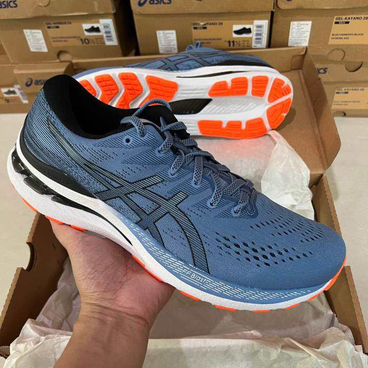 รองเท้าวิ่งชาย-asics-gel-kayano-28-blue-harmony-1011b189-403-ของแท้-จาก-shop