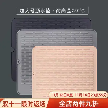 Kitchen Silicone Mat, Premium Quality Heat Resistant Drying Pad For Dishes,  Thick Anti-slip Drainage Pad, Suitable For Sink Countertop And Tripod  Protection