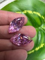 CZ PINKขนาด 11x20 mm weight น้ำหนัก 30 carats กะรัต แพซ CZ เพชรรัสเซีย เนื้อแข็ง พลอย cubic zirconia(1 เม็ด ) แพซ พลอย LAB MADE 100%