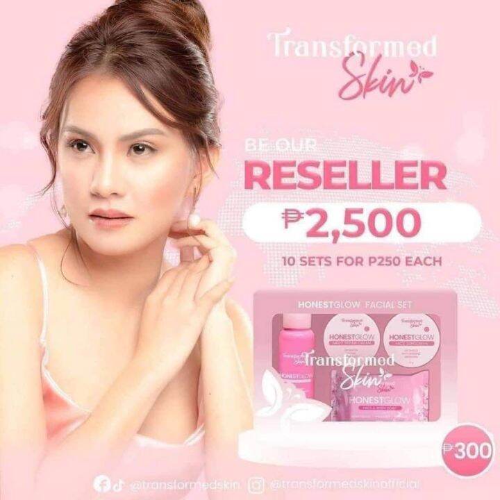 10 sets honest glow facial set | Lazada PH