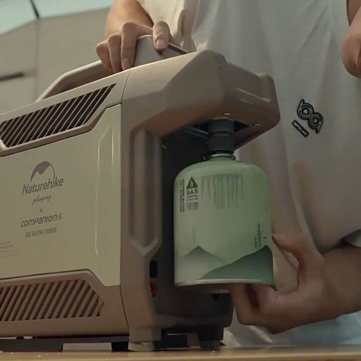 Naturehike BT03 Mobile Gas Heated Electric Shower Water Pump Butane