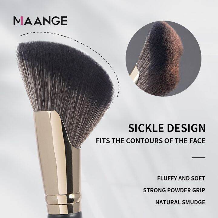 MAANGE Dense Blush Bronzer Brush Angled Makeup Brush Premium Brush