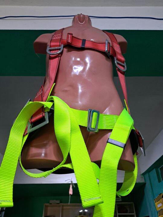 Full Body Harness Double Lanyard Double Bighook with shock absorber and