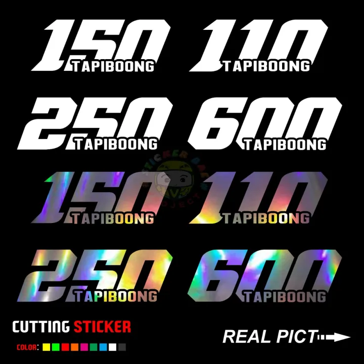 Stiker Nomer Kecepatan 110 150 250 600 Cc Tapi Boong Cutting Sticker ...