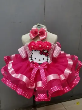 Hello Kitty, Dresses, Girls Xl Pink Hello Kitty Dress With Black Tutu