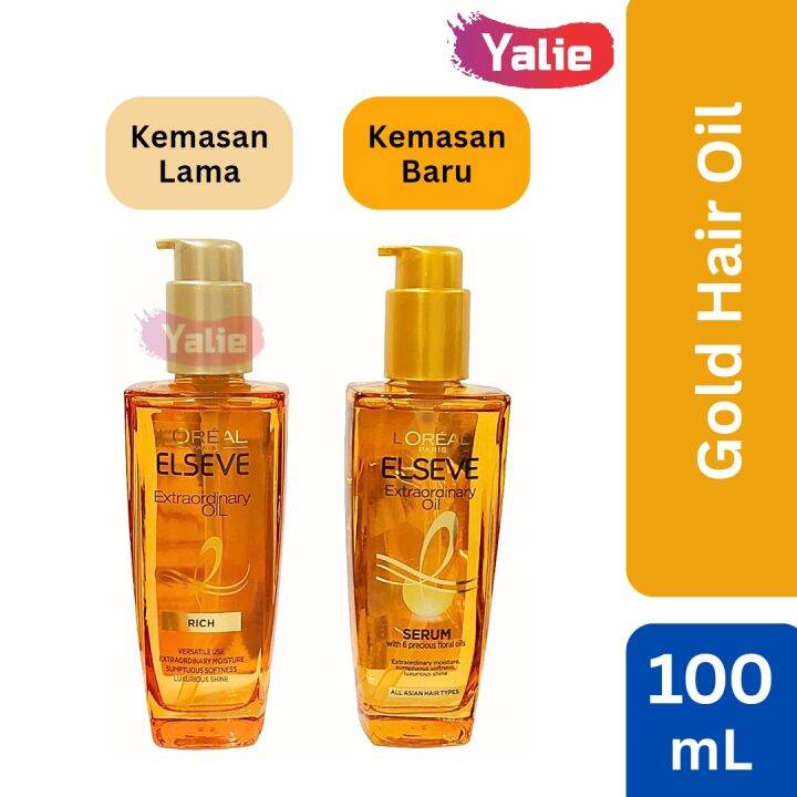 Loreal 100ml Gold Elseve Extraordinary Hair Oil Treatment Serum Vitamin