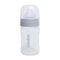 Cimilre ขวดนมกว้างคอขุ่นพร้อมจุกนมไซส์S ขนาด5oz