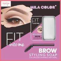 (XH047) MILA COLOR Brow Styling Soap Fit into Me เจลเเต่งขนคิ้ว เเว็กซ์ปัดขนคิ้ว พร้อมเเปรงปัด ขนาด 10 กรัม